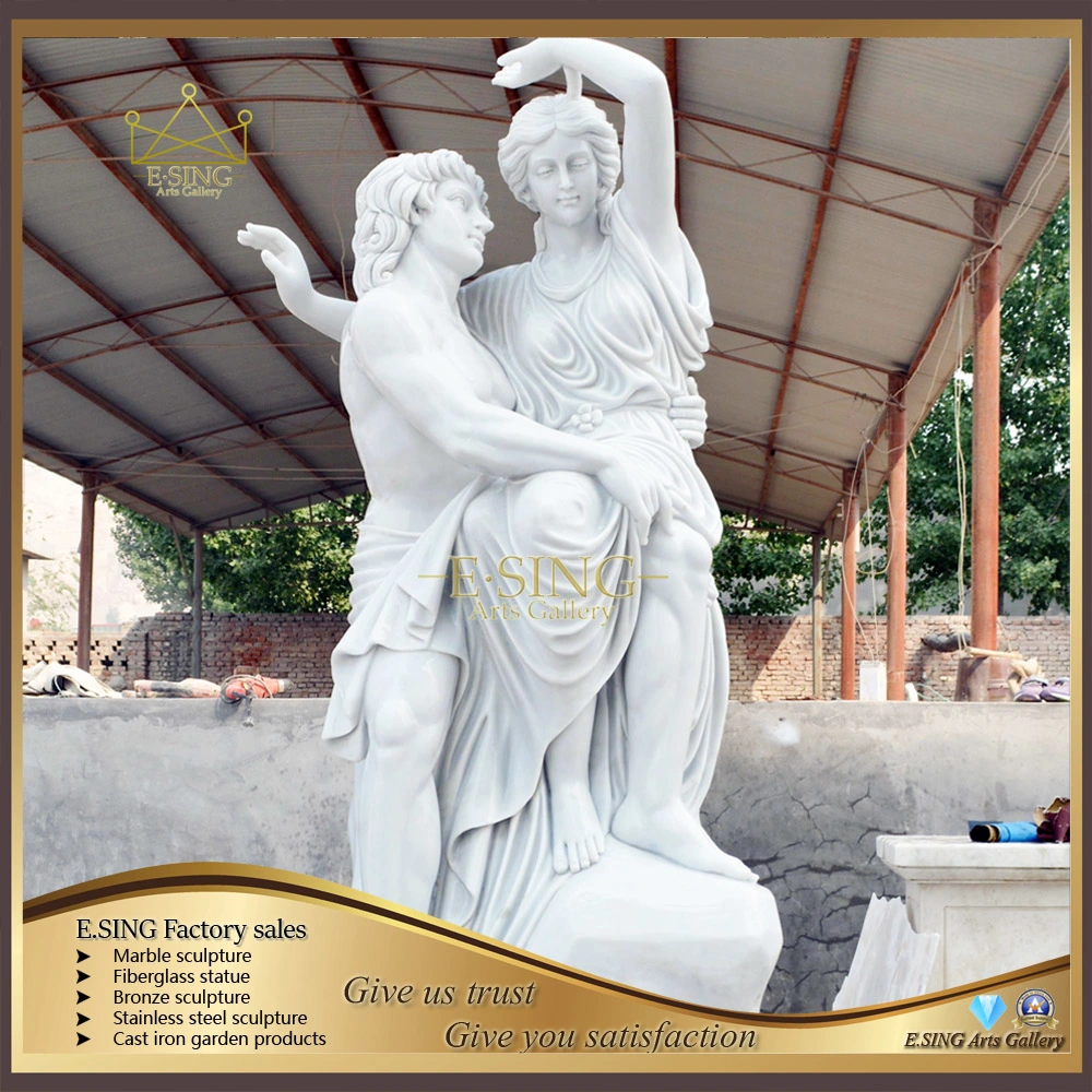 Indoor Decoration Marble Love Couple Statue
