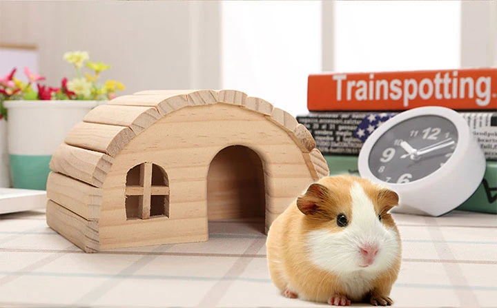 Wholesale Pet Cages Semicircle Wooden Pet Hamster House