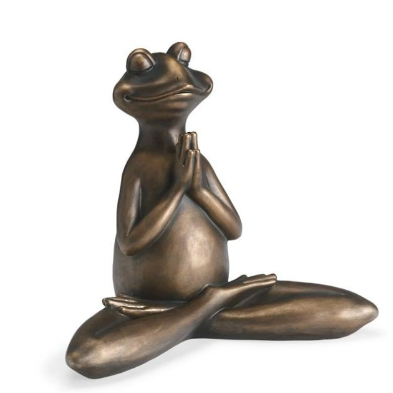 Custom Animal Statue Resin Yoga Frog Statue Home Decor