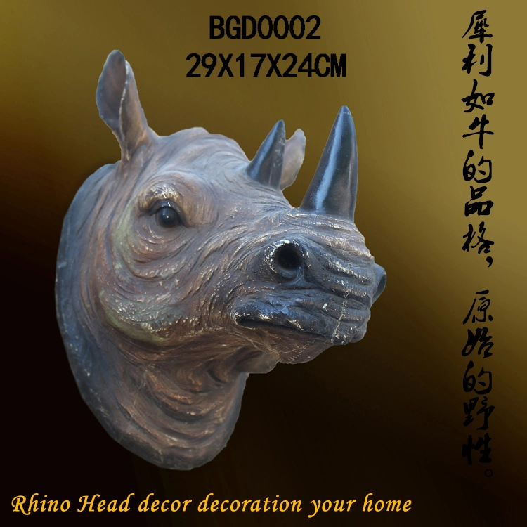 Home Decor Resin Elephant Head Figurine