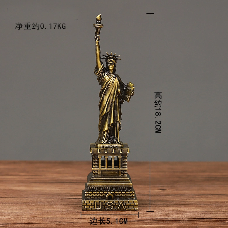 Handmade Collectible Figure Resin Statue of Liberty for Tabletop Decoration