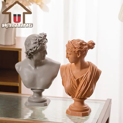 Classic Bust Trophy Apollo David Head Resin Sculptures Office Decoration Promotional Gift