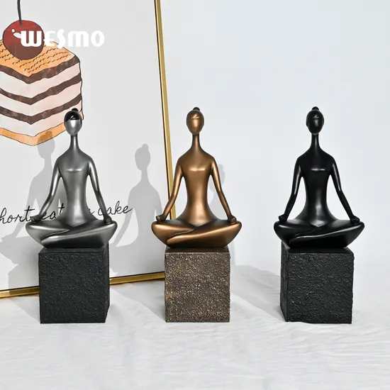Resin Yoga Tabletop Sculpture