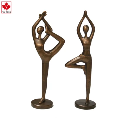Resin Yoga Elegance Lady Yoga Set with Posture 3D Yoga Figurine