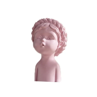 Resin Figure Sculpture Indoor Creative Home Decorative Resin Girl Statue
