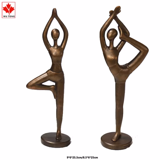 Resin Yoga Elegance Lady Yoga Set with Posture 3D Yoga Figurine